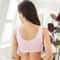Plus Size Comfort Cotton Sleep Bra Wireless Removable Padding Support 1