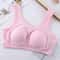 Plus Size Comfort Cotton Sleep Bra Wireless Removable Padding Support 5