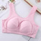 Plus Size Comfort Cotton Sleep Bra Wireless Removable Padding Support 5