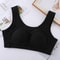 Plus Size Comfort Cotton Sleep Bra Wireless Removable Padding Support 7