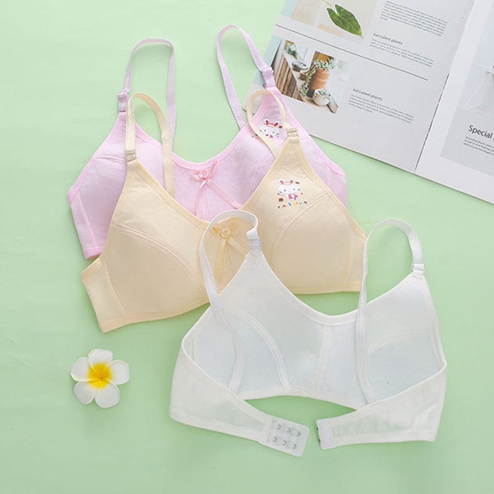 Breathable Cotton Training Bras For Girls Comfortable Puberty Teen Underwear 1
