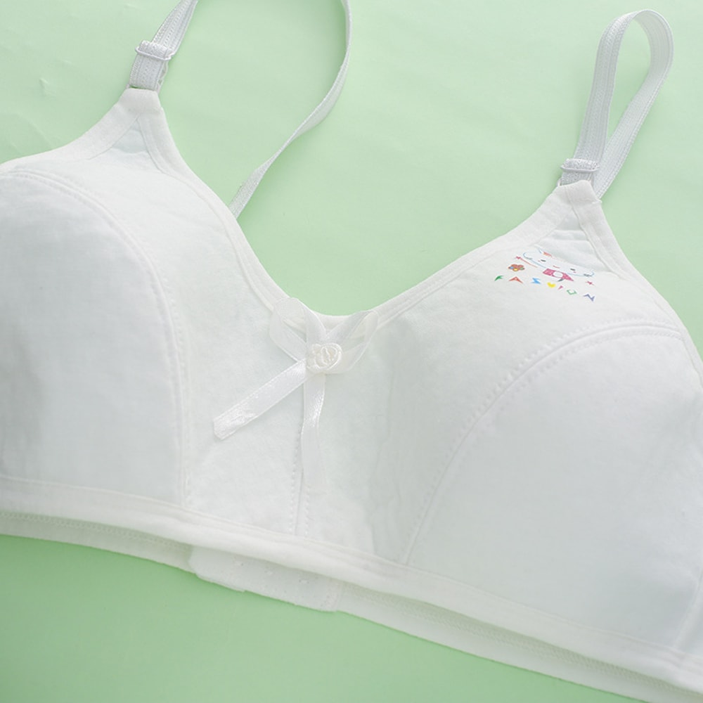 Breathable Cotton Training Bras For Girls Comfortable Puberty Teen Underwear 2