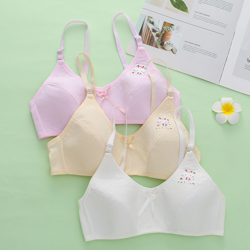 Breathable Cotton Training Bras For Girls Comfortable Puberty Teen Underwear 4