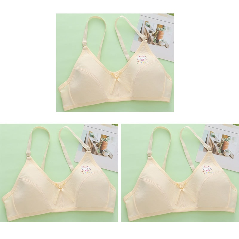 Breathable Cotton Training Bras For Girls Comfortable Puberty Teen Underwear 5
