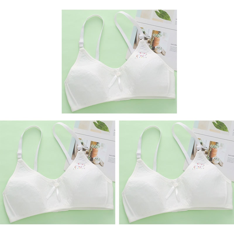 Breathable Cotton Training Bras For Girls Comfortable Puberty Teen Underwear 6