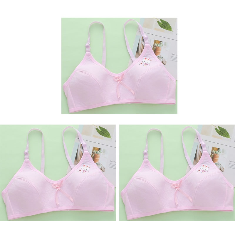 Breathable Cotton Training Bras For Girls Comfortable Puberty Teen Underwear 7