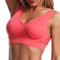 Plus Size Wireless Sports Bra Seamless Mesh Workout Support Bra 3