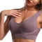 Plus Size Wireless Sports Bra Seamless Mesh Workout Support Bra 4