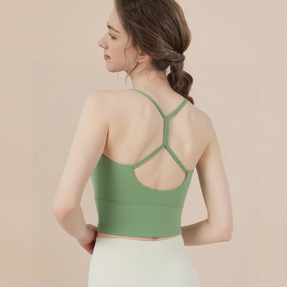 Polka Dot Seamless Sports Bra for Women – Supportive Yoga & Fitness Activewear