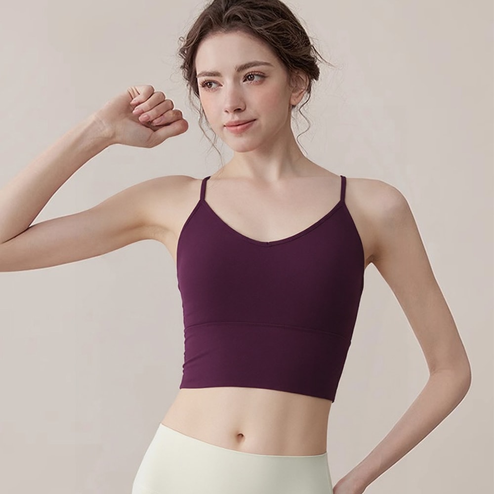 Polka Dot Seamless Sports Bra for Women – Supportive Yoga & Fitness Activewear