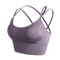 Womens Cross Back Quick Dry High Support Yoga Running Sports Bra 6