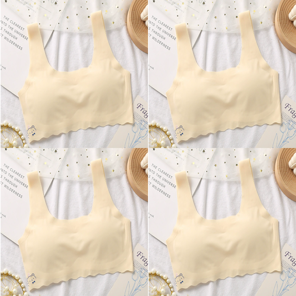 Teen Girls Seamless Wireless Breathable Sports Bra Crop Top Comfortable Training Activewear 8