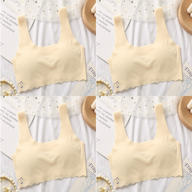 Teen Girls Seamless Wireless Breathable Sports Bra Crop Top Comfortable Training Activewear 8