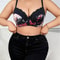 Elegant Floral Support Plus Size Push Up Lace Bra – Lift, Shape & Comfort