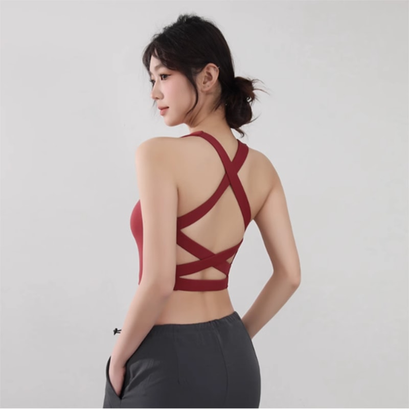 Premium Front Zip High Support Activewear Bra – Shockproof Fitness Top