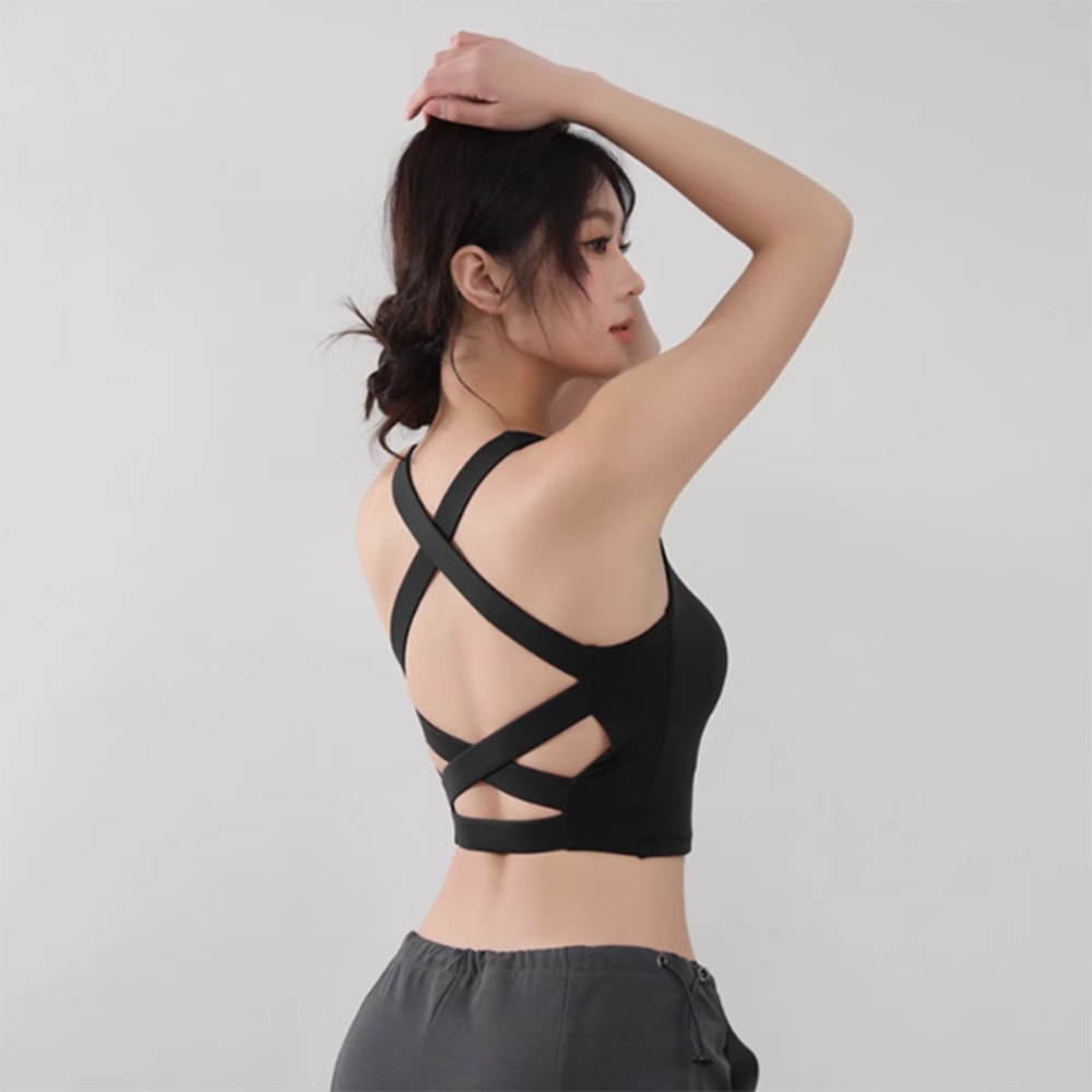 Premium Front Zip High Support Activewear Bra – Shockproof Fitness Top