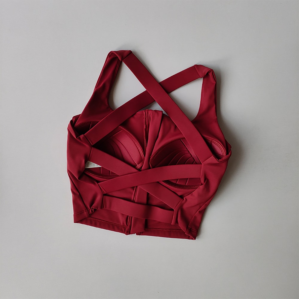 Premium Front Zip High Support Activewear Bra – Shockproof Fitness Top
