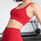 Seamless Cross Back Padded Sports Bra for Women – Breathable Yoga & Running Fitness Top