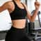 Seamless Cross Back Padded Sports Bra for Women – Breathable Yoga & Running Fitness Top