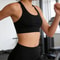 Seamless Cross Back Padded Sports Bra for Women – Breathable Yoga & Running Fitness Top