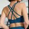 Seamless Cross Back Padded Sports Bra for Women – Breathable Yoga & Running Fitness Top