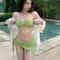 Slimming Triangle Piece Bikini Set With Chic Beachwear Cover Up 3