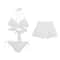 Minimalist Three Piece Bikini Set Swimsuit For Small Bust Vacation Beachwear 6