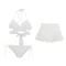 Minimalist Three Piece Bikini Set Swimsuit For Small Bust Vacation Beachwear 6