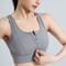 Plus Size Front Zip Breathable Sports Bra For Workout Yoga 1
