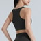 Plus Size Front Zip Breathable Sports Bra For Workout Yoga 8