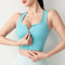 Front Zip Fitness Sports Bra For Women Breathable Push Up Yoga Gym Top 0