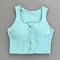 Front Zip Fitness Sports Bra For Women Breathable Push Up Yoga Gym Top 2