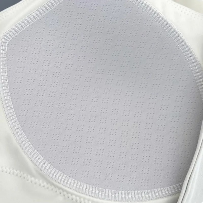 Front Zip Fitness Sports Bra For Women Breathable Push Up Yoga Gym Top 5