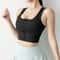 Front Zip Fitness Sports Bra For Women Breathable Push Up Yoga Gym Top 9