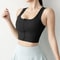 Front Zip Fitness Sports Bra For Women Breathable Push Up Yoga Gym Top 9