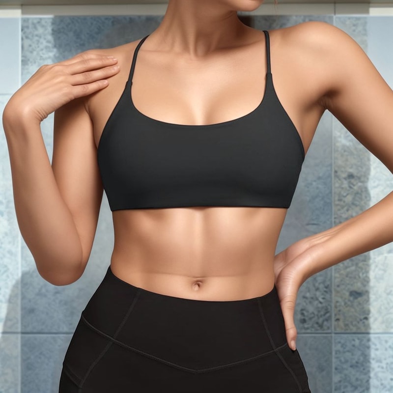 Womens Cross Back Sports Bra Quick Dry Push Up Gym Yoga Bra 2