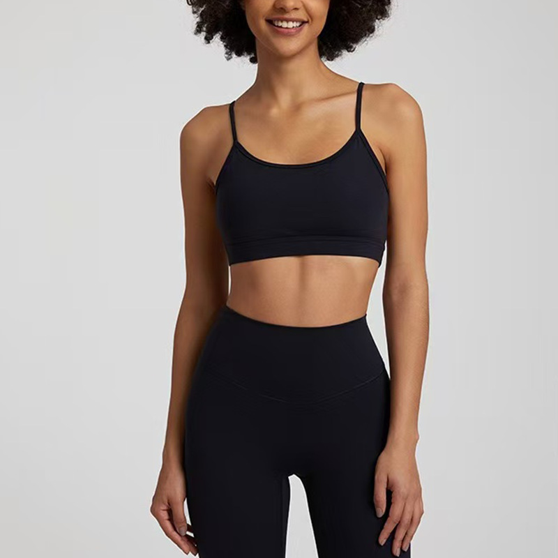 Women Backless Workout Top & Gym Yoga Sports Bra Activewear Vest