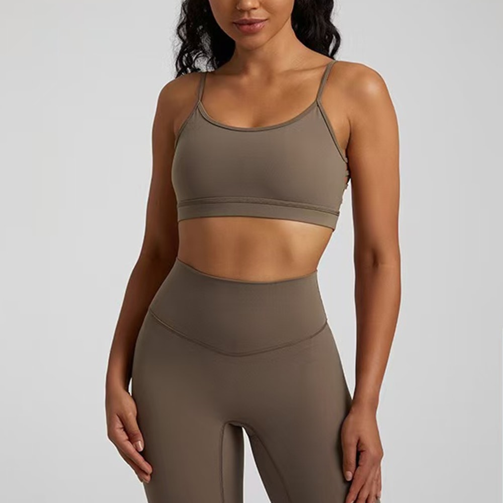 Women Backless Workout Top & Gym Yoga Sports Bra Activewear Vest