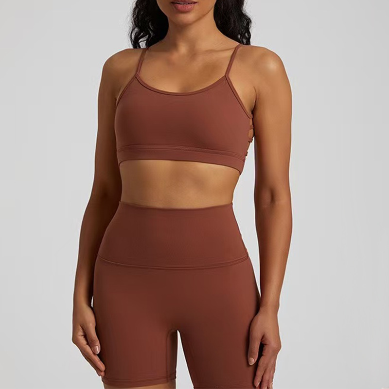 Women Backless Workout Top & Gym Yoga Sports Bra Activewear Vest