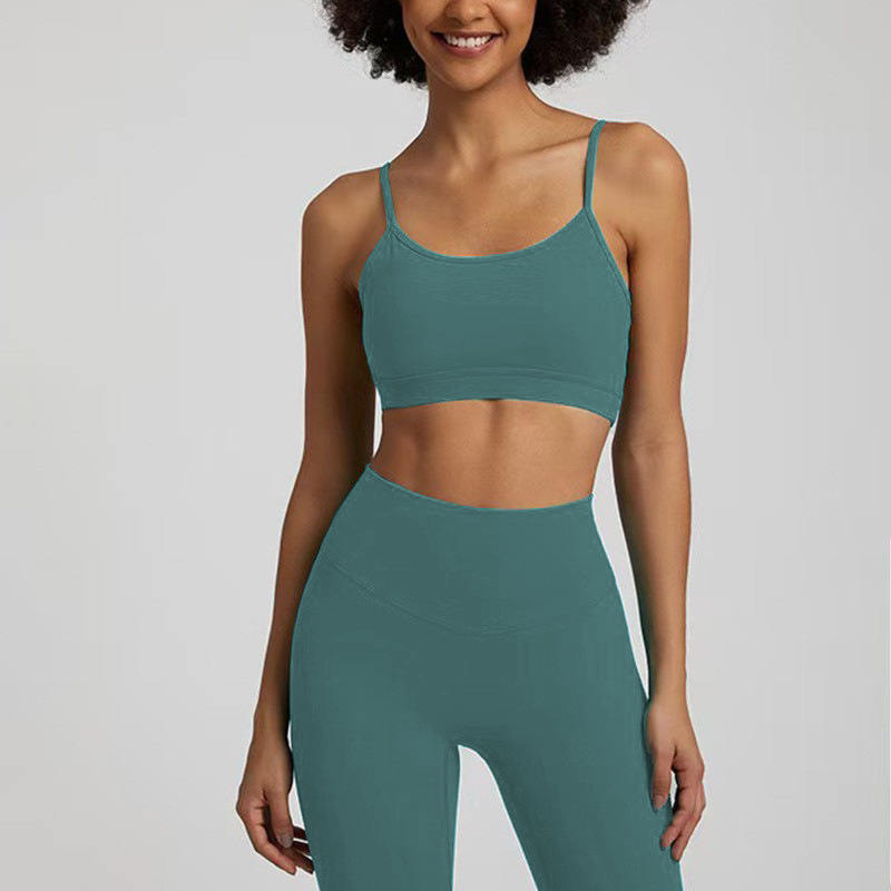 Women Backless Workout Top & Gym Yoga Sports Bra Activewear Vest