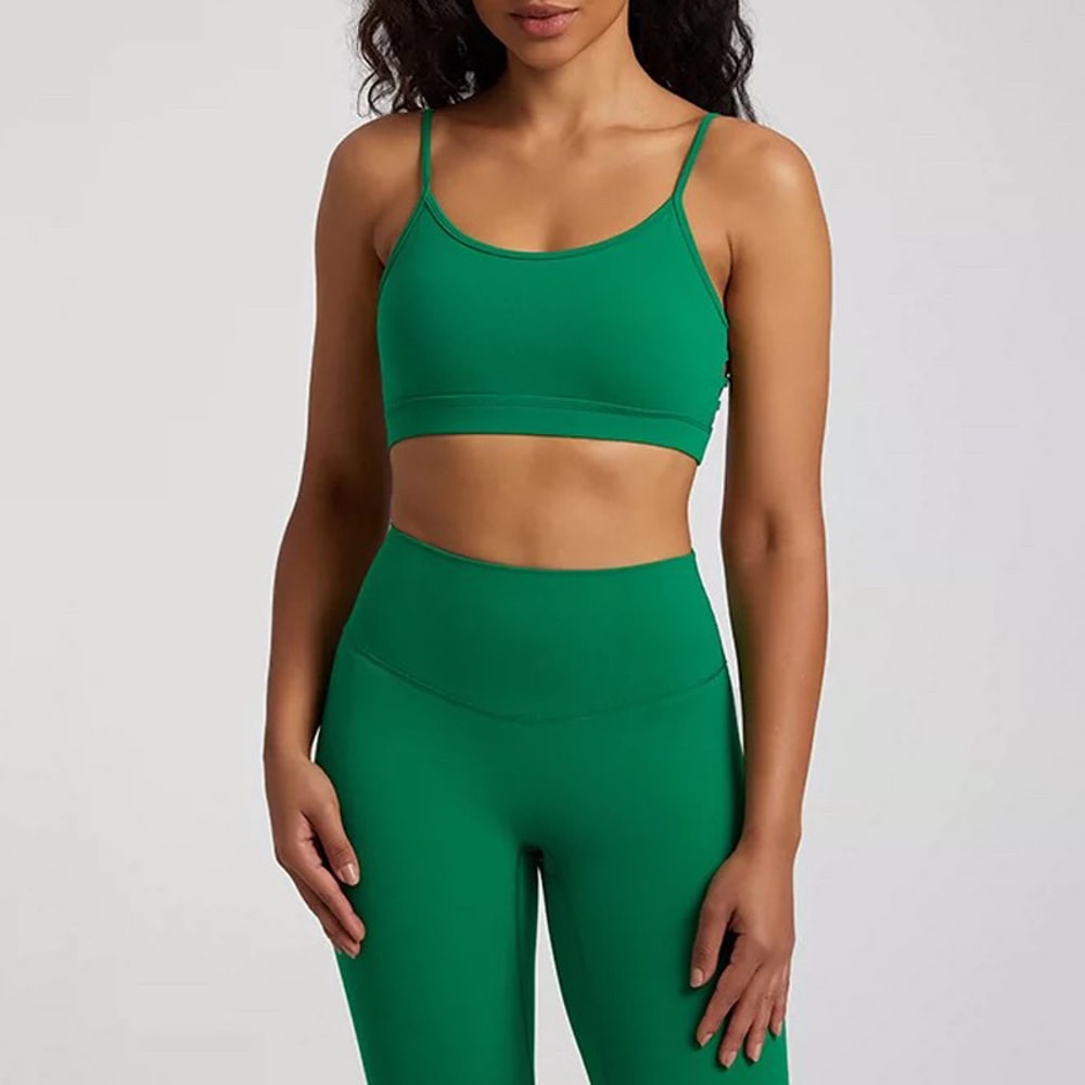 Women Backless Workout Top & Gym Yoga Sports Bra Activewear Vest