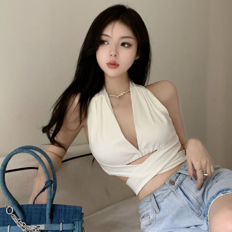 Stylish Women Sexy Backless Crop Tank Top Summer Club Wear Fit 6