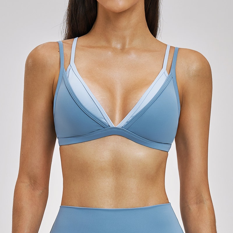 Premium Backless Yoga & Sports Bra for Women – Breathable Workout Bra with Push Up Support