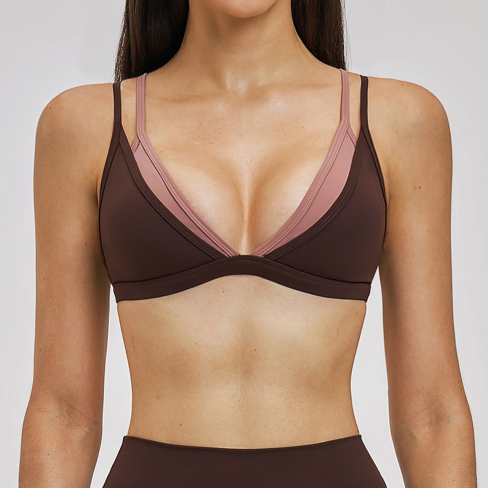 Premium Backless Yoga & Sports Bra for Women – Breathable Workout Bra with Push Up Support