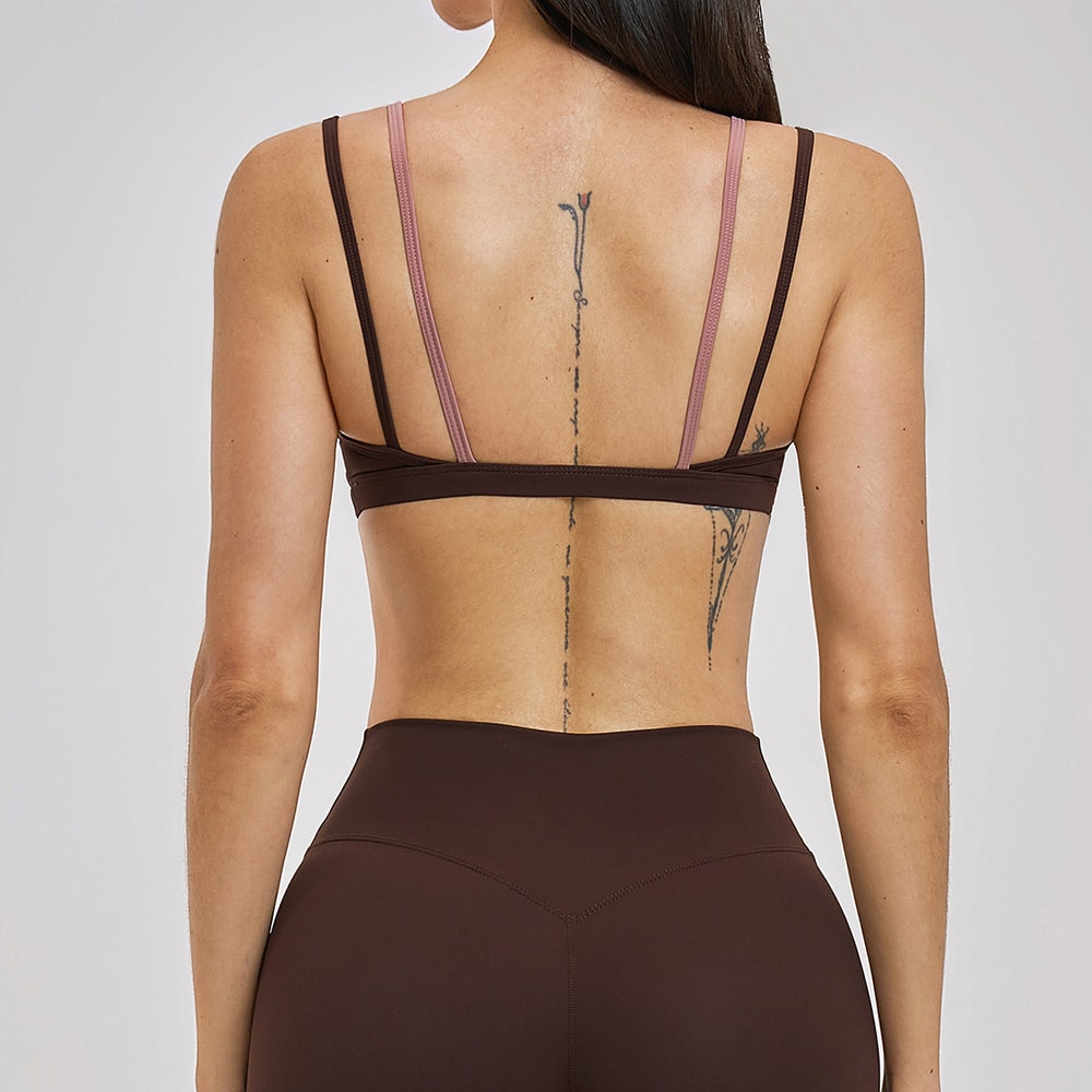 Premium Backless Yoga & Sports Bra for Women – Breathable Workout Bra with Push Up Support