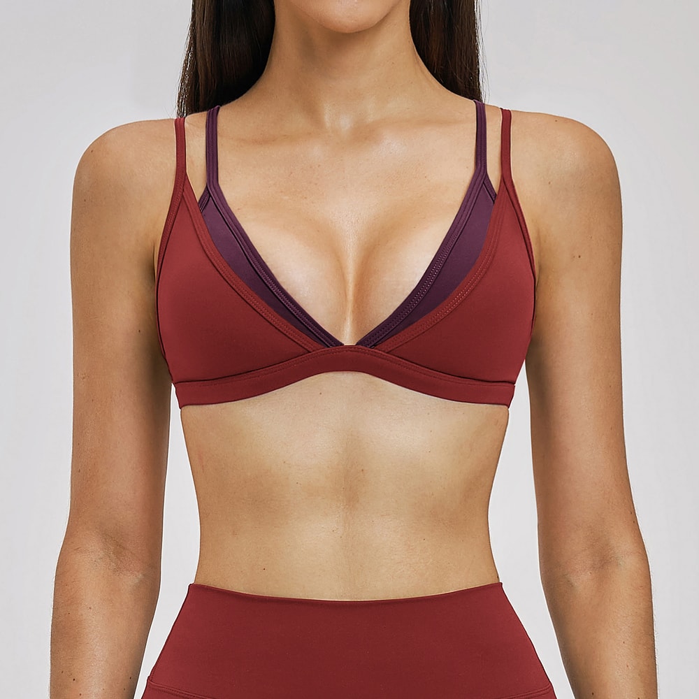 Premium Backless Yoga & Sports Bra for Women – Breathable Workout Bra with Push Up Support