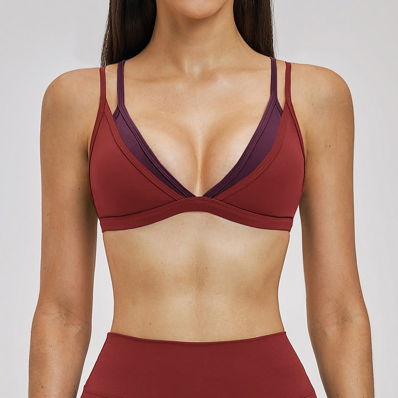 Premium Backless Yoga & Sports Bra for Women – Breathable Workout Bra with Push Up Support