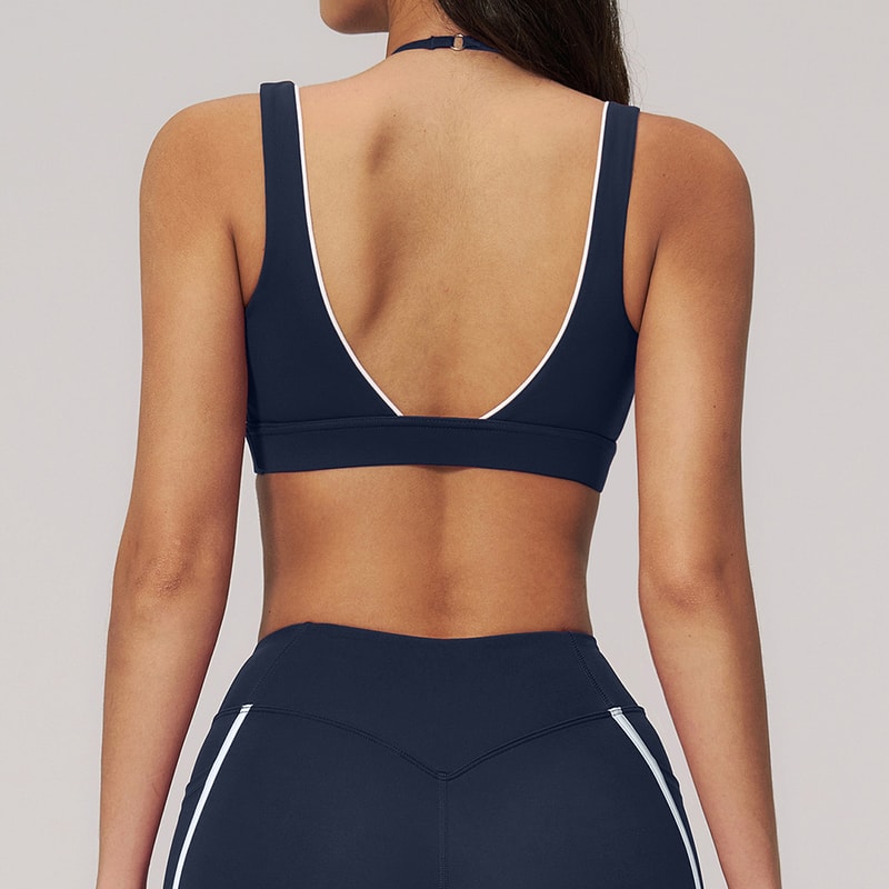 SummerFit Womens Cross Back Fitness Bra – Breathable Yoga & Gym Support Top