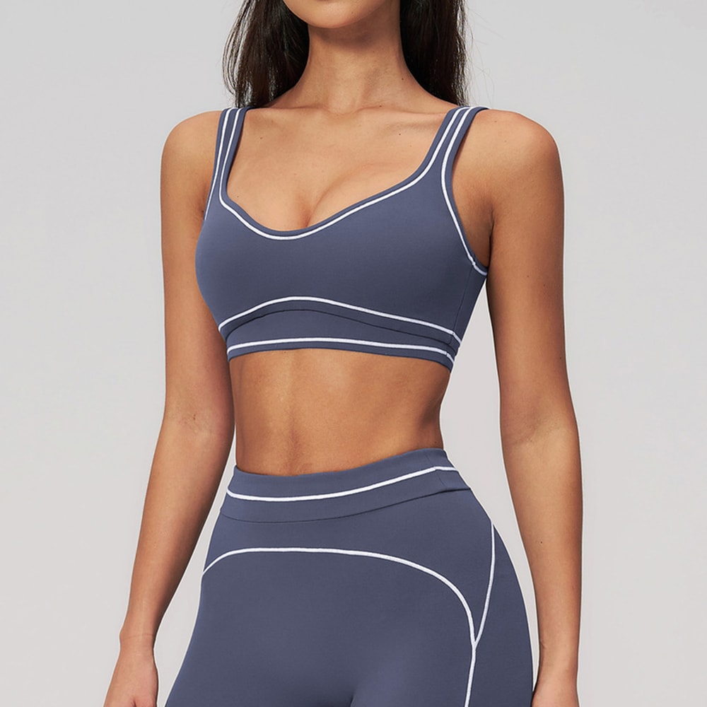 PerformanceFit Breathable Push Up Sports Bra For Women Gym Yoga Workout Crop Top 0
