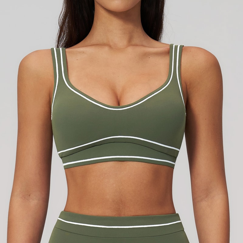 PerformanceFit Breathable Push Up Sports Bra For Women Gym Yoga Workout Crop Top 1